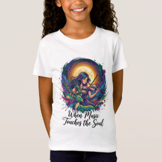 When Music Touches the Soul – Violin Art T Shirt