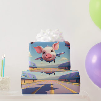 When Pigs Fly Funny Winged Pigs Airplanes Presentpapper