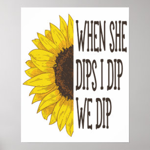 When She Dips I dip We Dip, Mommy And Me Poster