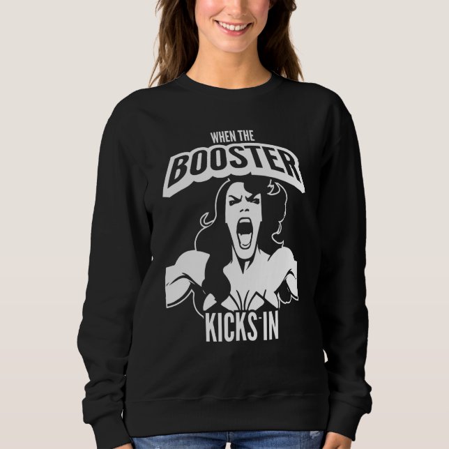 When the Booster Kicks In Muscle Bodybuilding Sayi T Shirt (Framsida)
