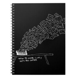 When the Muse Finally Gets Her Coffee Anteckningsbok