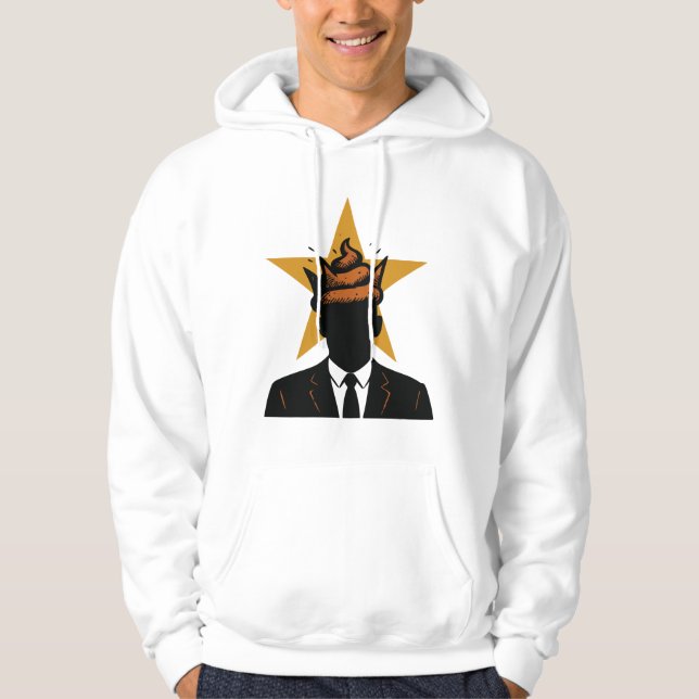 When your leader has a smelly crown... hoodie (Framsida)