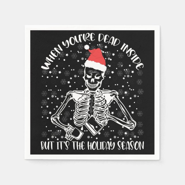 When You're Dead Inside But It's Christmas Season Pappersservett (Framsidan)