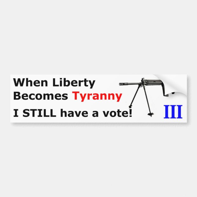 WhenLibertyBecomesTyranny-FAL-A Bildekal (Framsidan)