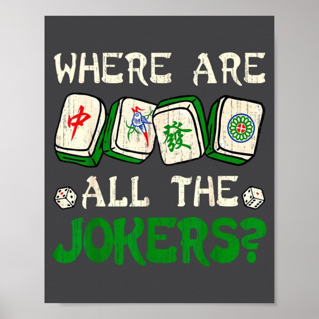 Where Are All The S Funny Chinese Mahjong Lovers  Poster (Framsidan)