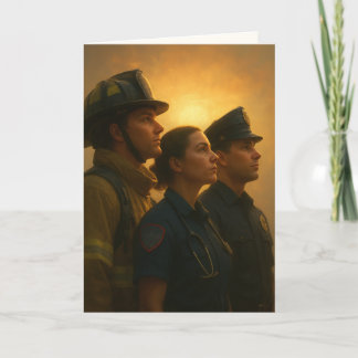 "Where Courage Stands United" Sympathy Kort