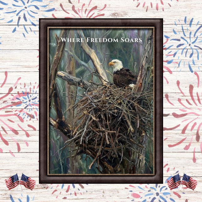 Where Freedom Soars Örnbo Art Poster (Skapare uppladdad)