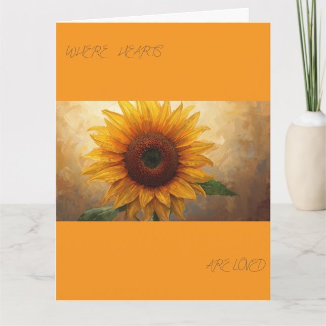 Where Hearts Are Loved – Bloom Poem Art Print Kort (Framsida)