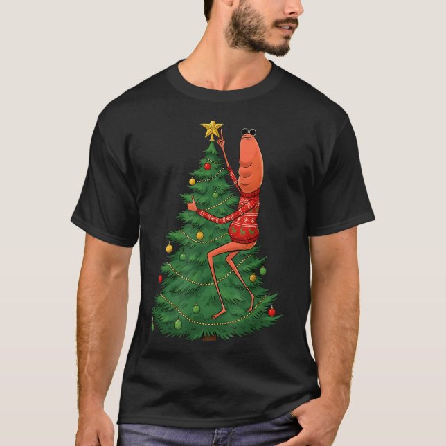 Where Is Jimbo James Marcus The Worm Christmas  T Shirt (Framsida)