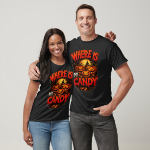 Where Is My Candy Halloween Pumpkin T-Shirt   Spö