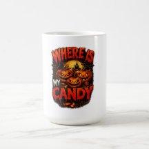 Where Is My Candy Halloween Pumpkin T-Shirt | Spoo