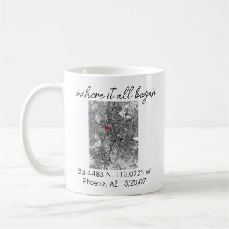 Where It All began Valentine's Day Engagement gift Kaffemugg