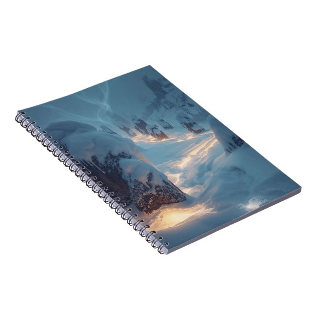 Where Light Wanders in Winter Anteckningsbok (Högra Sidan)