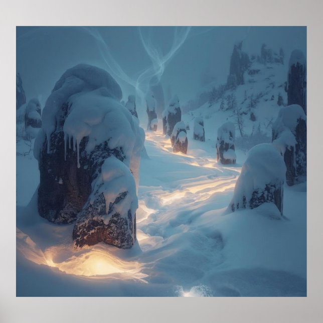 Where Light Wanders in Winter Poster (Framsidan)