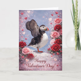 Where Love Takes Wing – Puffin Valentine’s Day Helgkort