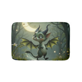 Where moonbeams dance, little mischief awakens.  badrumsmatta