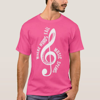 Where Music Speaks Song Writer  T Shirt