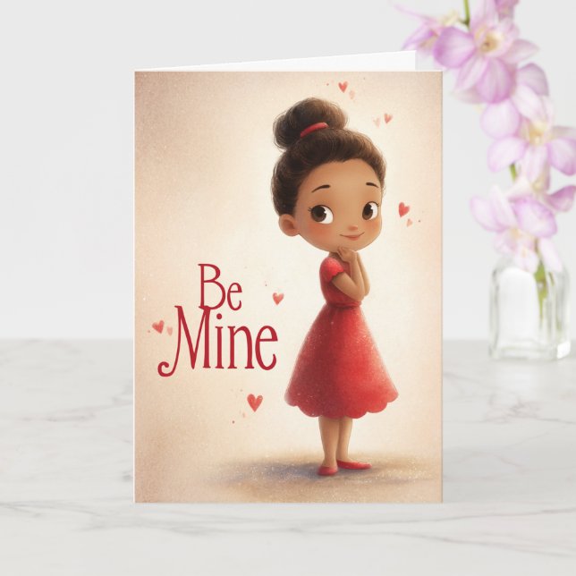 Where My Heart Rests Valentine Card Kort (Orkide)