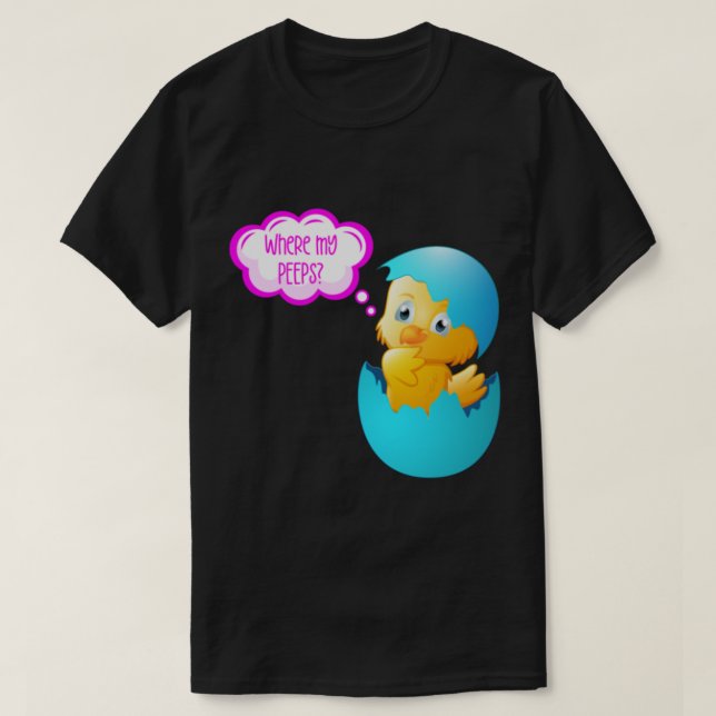 Where My Peeps (on Pink)   T Shirt (Design framsida)