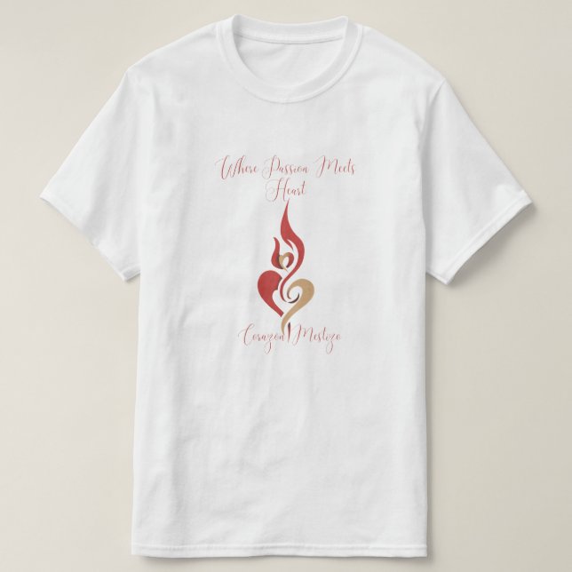 Where Passion Meets Heart Artist Name T-shirt (Design framsida)