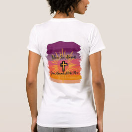 Where Sin Abounds Cross Sunset Script T Shirt