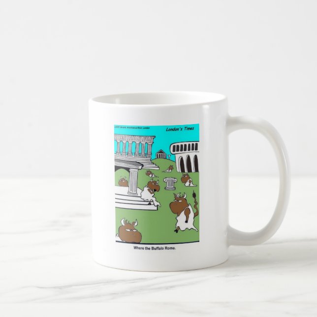 Where The Buffalo Rome Roliga presenter & T-shirts Kaffemugg (Höger)