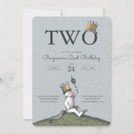 Where the Wild Things Are 2-årsfödelsedag Inbjudningar