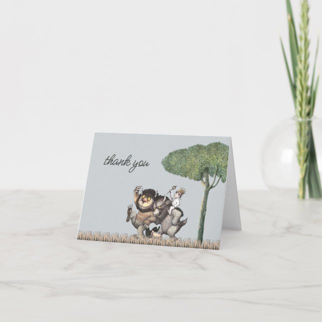Where the Wild Things Are Baby Shower Tackkort (Framsida)