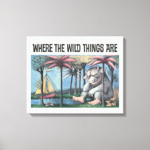 Where The Wild Things Are Bokomslag Canvastryck