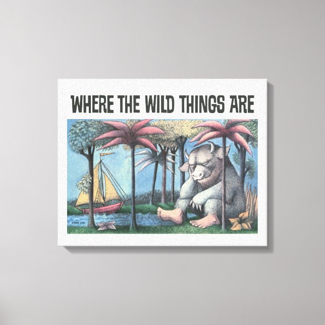 Where The Wild Things Are | Bokomslag Canvastryck (Framsida)
