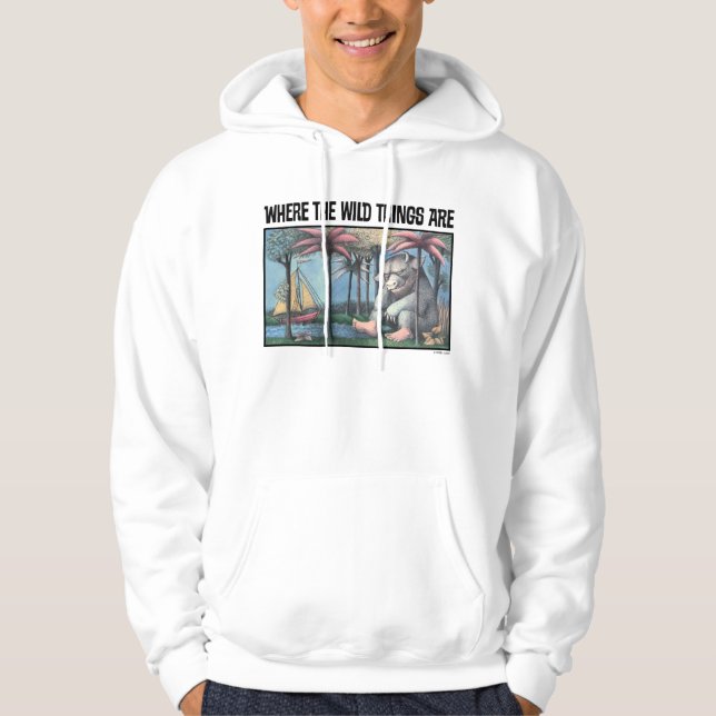 Where The Wild Things Are | Bokomslag Hoodie (Framsida)