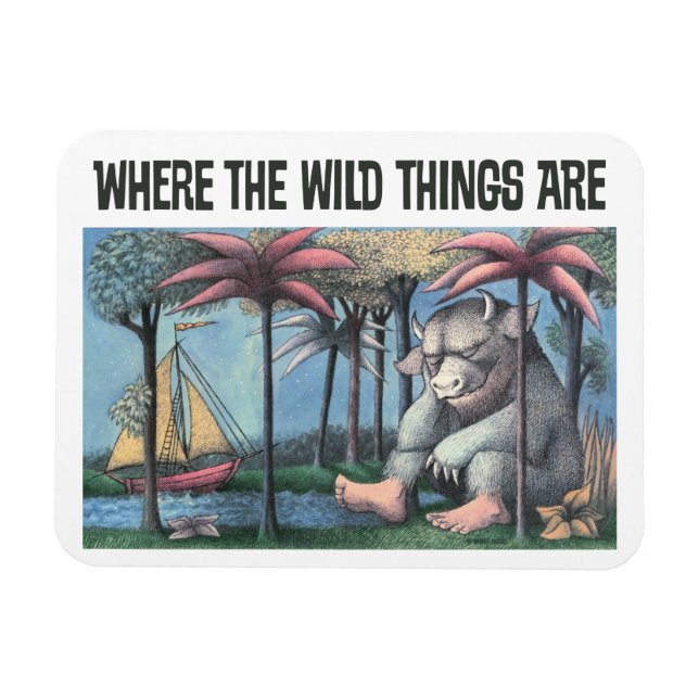 Where The Wild Things Are | Bokomslag Magnet (Horisontell)