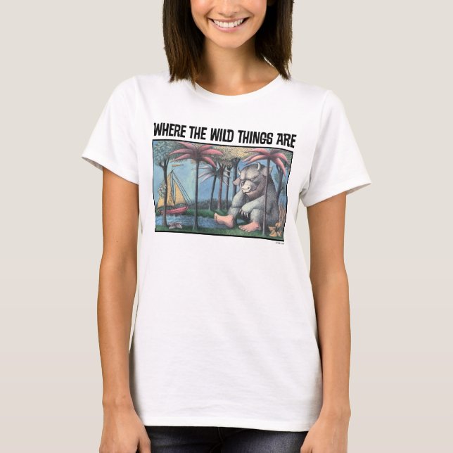 Where The Wild Things Are | Bokomslag T Shirt (Framsida)