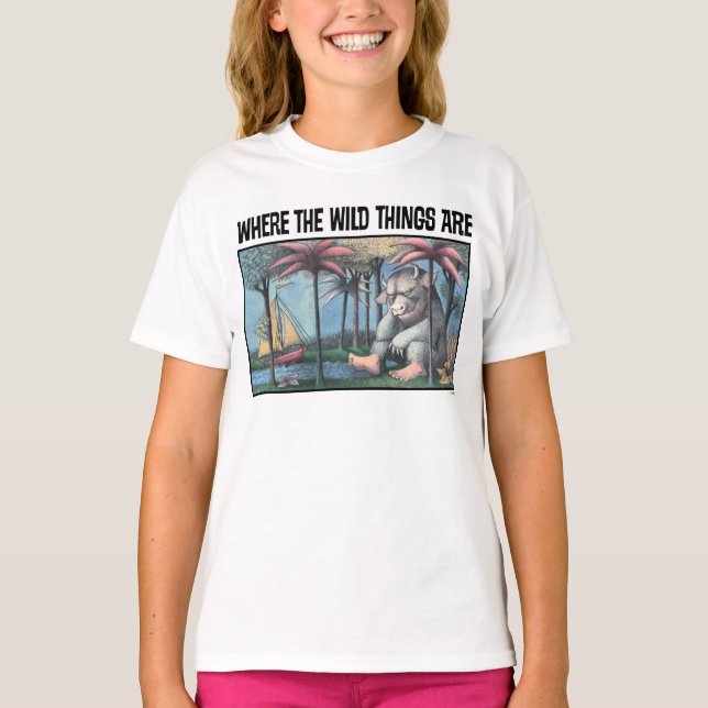 Where The Wild Things Are | Bokomslag T Shirt (Framsida)