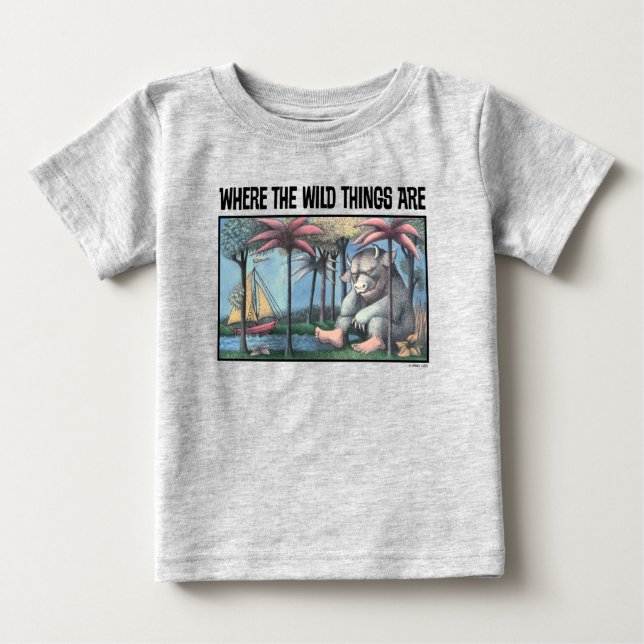 Where The Wild Things Are | Bokomslag T Shirt (Framsida)