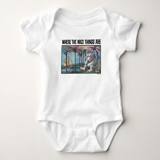 Where The Wild Things Are | Bokomslag T Shirt (Framsida)