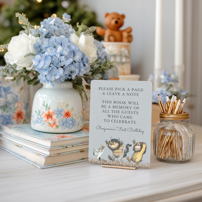 Where the Wild Things Are | Boksignering Inbjudningar (Sign simulated on table)