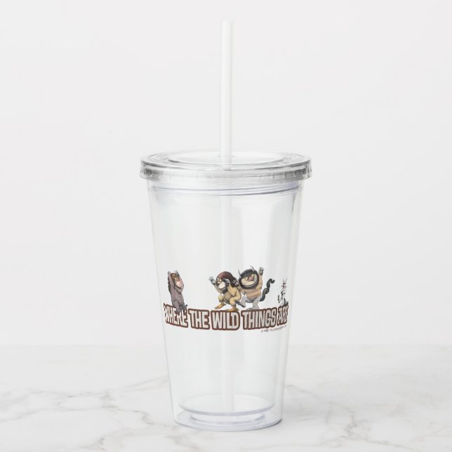 Where the Wild Things Are Characters on Logo Take Away Mugg (Framsida)