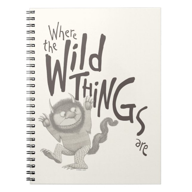 Where the Wild Things Are-citat Anteckningsbok (Framsidan)