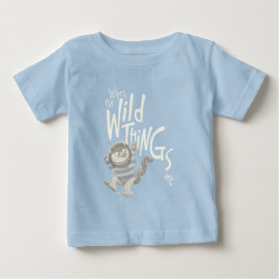 Where the Wild Things Are-citat - Blå T Shirt