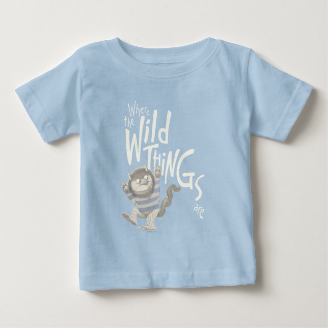 Where the Wild Things Are-citat - Blå T Shirt (Framsida)
