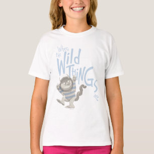 Where the Wild Things Are-citat - Blå T Shirt