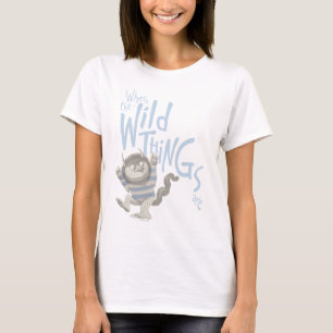Where the Wild Things Are Citat - Blå T Shirt