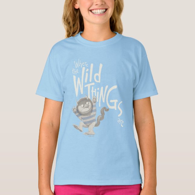 Where the Wild Things Are-citat - Blå T Shirt (Framsida)