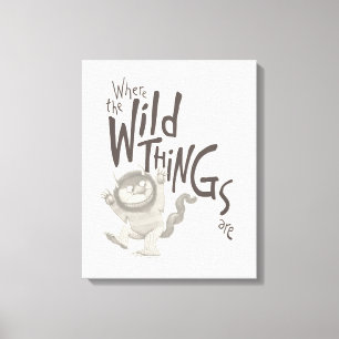 Where the Wild Things Are-citat Canvastryck