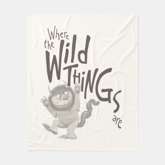 Where the Wild Things Are-citat Fleecefilt (Framsidan)