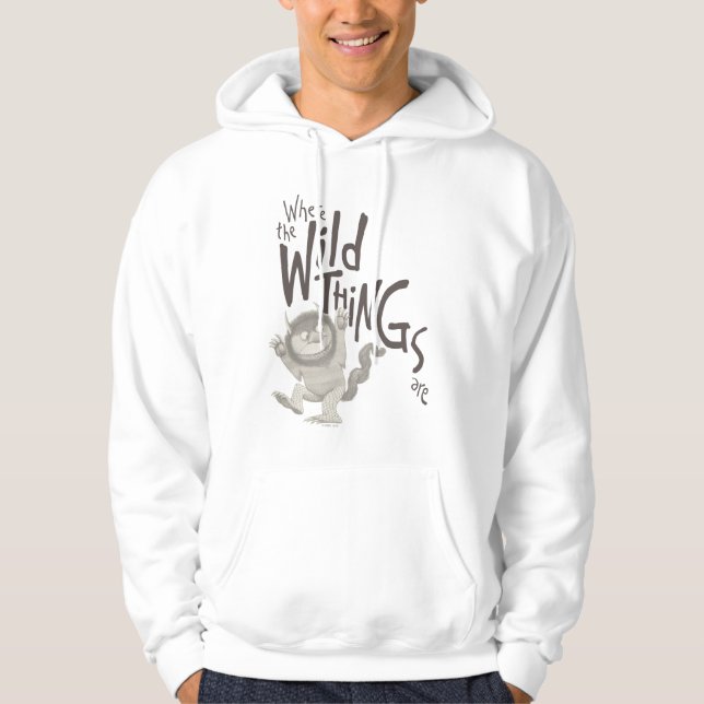 Where the Wild Things Are-citat Hoodie (Framsida)