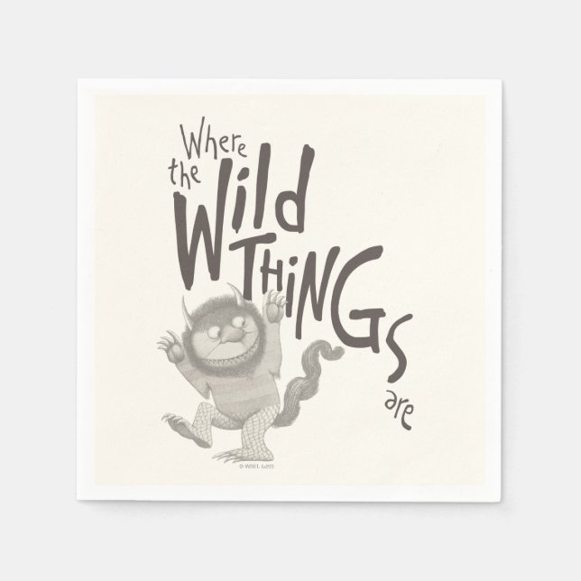 Where the Wild Things Are-citat Pappersservett (Framsidan)