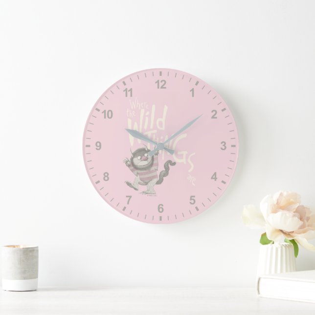 Where the Wild Things Are Citat - Rosa Stor Klocka (Hem)