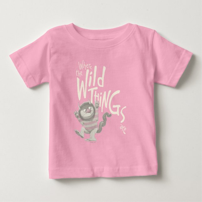 Where the Wild Things Are Citat - Rosa T Shirt (Framsida)